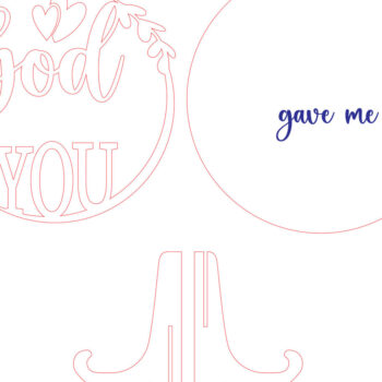 Intra απο ξύλο plywood Χρώμα wenge 3mm-4mm πάχος - Ο Θεός μου έδωσε πίστη Αποκοπή υ Δίασταση 30x20 cm INTRAFABR-94587897 - Image 4