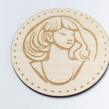 Intra απο ξύλο plywood Χρώμα wenge 3mm-4mm πάχος - Θεά σουβέρ Δίασταση 20x20 cm INTRAFABR-94588360 - Image 2