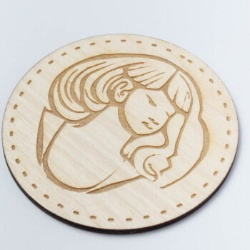 Intra απο ξύλο plywood Χρώμα wenge 3mm-4mm πάχος - Θεά σουβέρ Δίασταση 20x20 cm INTRAFABR-94588360 - Image 3