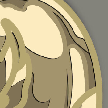 Intra απο ξύλο plywood Χρώμα wenge 3mm-4mm πάχος - Golden Apple Multilayer /3D Layered Δίασταση 30x20 cm INTRAFABR-92484694 - Image 5