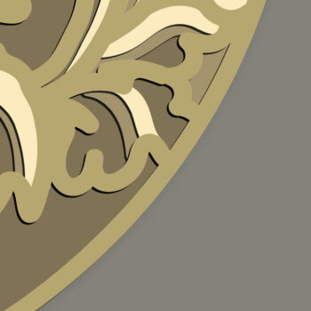 Intra απο ξύλο plywood Χρώμα wenge 3mm-4mm πάχος - Golden Apple Multilayer /3D Layered Δίασταση 30x20 cm INTRAFABR-92484694 - Image 7