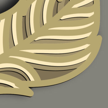 Intra απο ξύλο plywood Χρώμα wenge 3mm-4mm πάχος - Golden Apple Multilayer /3D Layered Δίασταση 30x20 cm INTRAFABR-92484694 - Image 8