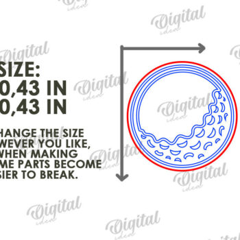 Intra απο ξύλο plywood Χρώμα wenge 3mm-4mm πάχος - Σκουλαρίκια γκολφ . Sports Δίασταση 3x3 cm INTRAFABR-97023343 - Image 2