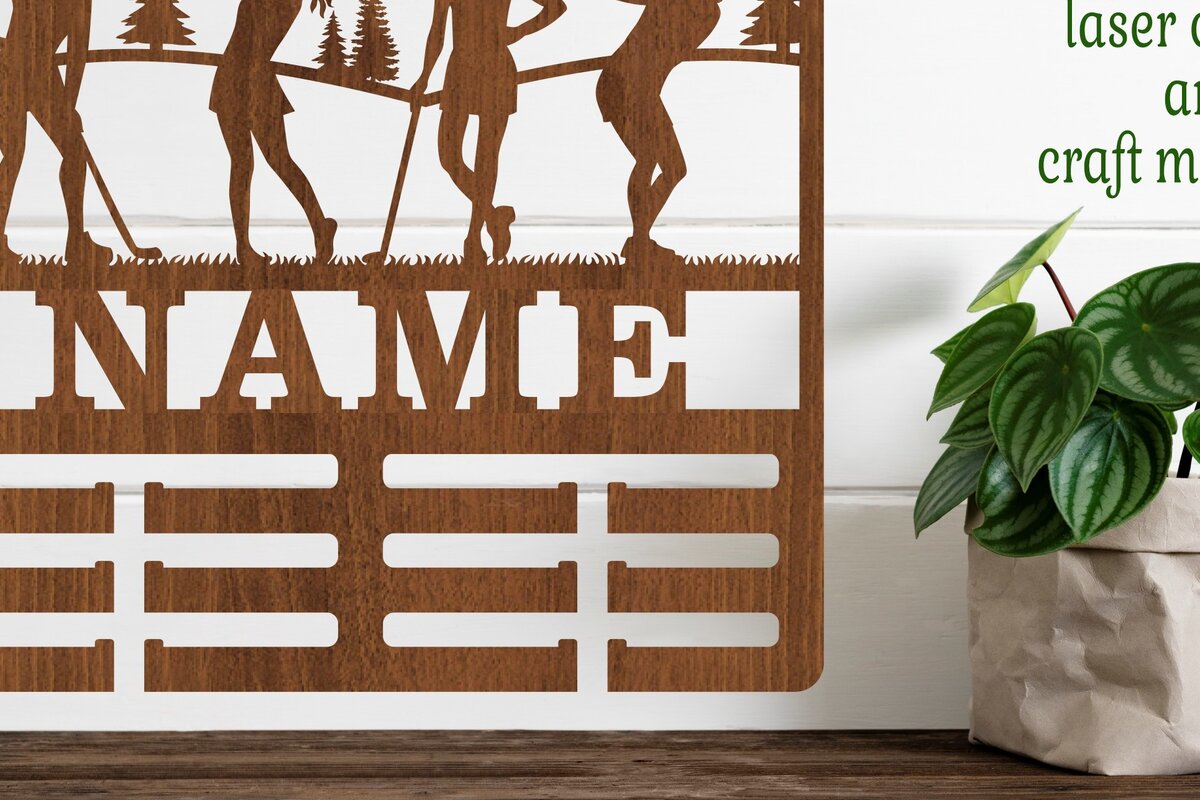 Intra απο ξύλο plywood  Χρώμα wenge 3mm-4mm πάχος - Όνομα κατόχου μεταλλίου γκολφ Laser Δίασταση 30x20 cm INTRAFABR-97023346