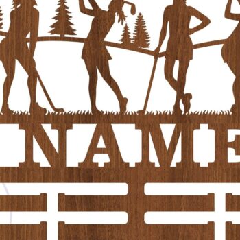 Intra απο ξύλο plywood Χρώμα wenge 3mm-4mm πάχος - Όνομα κατόχου μεταλλίου γκολφ Laser Δίασταση 30x20 cm INTRAFABR-97023346 - Image 2