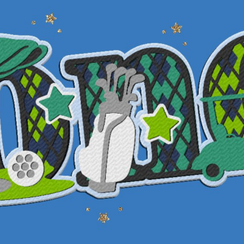 Intra απο ξύλο plywood  Χρώμα wenge 3mm-4mm πάχος - Golf Hole in One Cake Topper 3D Δίασταση 20x20 cm INTRAFABR-97023351 - Image 1