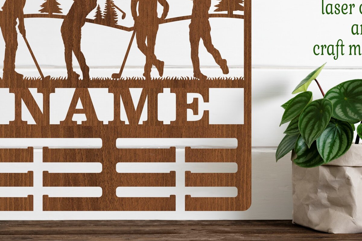 Intra απο ξύλο plywood  Χρώμα wenge 3mm-4mm πάχος - Όνομα κατόχου μεταλλίου γκολφ ανδρών Laser Δίασταση 30x20 cm INTRAFABR-97023337