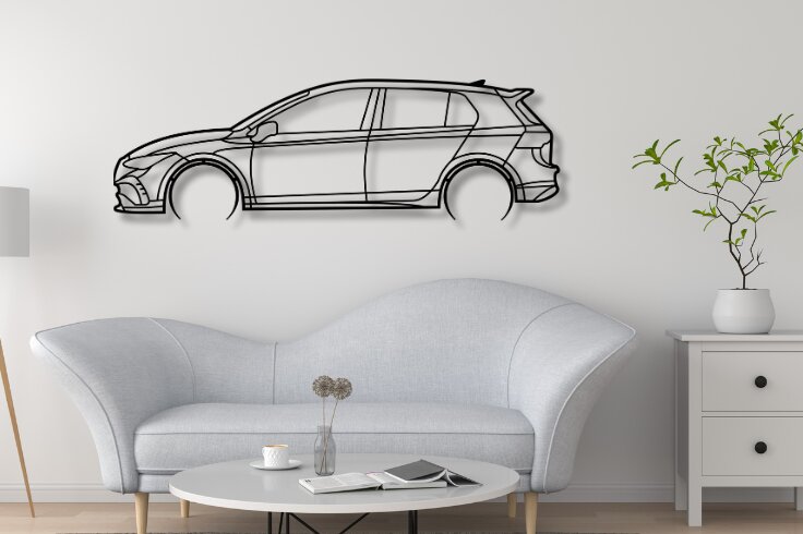 Intra απο ξύλο plywood  Χρώμα wenge 3mm-4mm πάχος - Golf VIII R Διακόσμηση τοίχου αυτοκινήτου με Δίασταση 20x20 cm INTRAFABR-119418417