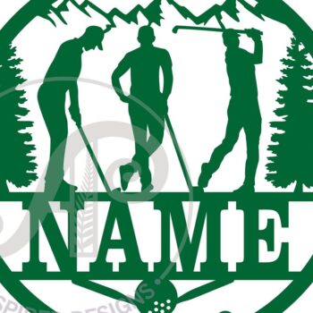 Intra απο ξύλο plywood Χρώμα wenge 3mm-4mm πάχος - Παίκτης γκολφ Άνδρας Σήμα ονόματος Cut File Δίασταση 30x20 cm INTRAFABR-122342848 - Image 2