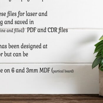 Intra απο ξύλο plywood Χρώμα wenge 3mm-4mm πάχος - Επιγραφή Gone Fishing Wall Art, . Δίασταση 40x50 cm INTRAFABR-119420921 - Image 4