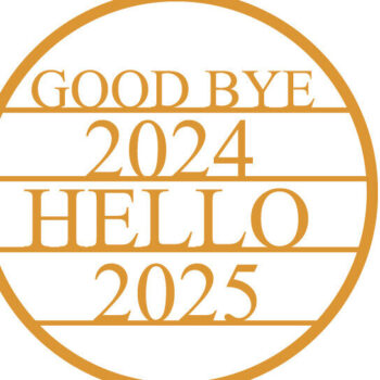 Intra απο ξύλο plywood  Χρώμα wenge 3mm-4mm πάχος - Good Bye 2024 Hello 2025 Metal Δίασταση 40x50 cm INTRAFABR-93643663 - Image 2