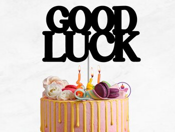 Intra απο ξύλο plywood  Χρώμα wenge 3mm-4mm πάχος - Καλή τύχη Τούρτα Toppr Δίασταση 20x20 cm INTRAFABR-93692969 - Image 1