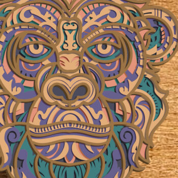 Intra απο ξύλο plywood Χρώμα wenge 3mm-4mm πάχος - Gorila Multilayer / File/3D Δίασταση 30x20 cm INTRAFABR-119248085 - Image 1