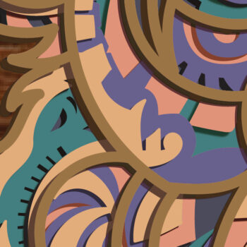 Intra απο ξύλο plywood Χρώμα wenge 3mm-4mm πάχος - Gorila Multilayer / File/3D Δίασταση 30x20 cm INTRAFABR-119248085 - Image 3