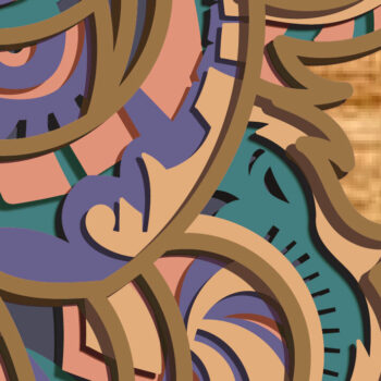 Intra απο ξύλο plywood Χρώμα wenge 3mm-4mm πάχος - Gorila Multilayer / File/3D Δίασταση 30x20 cm INTRAFABR-119248085 - Image 4