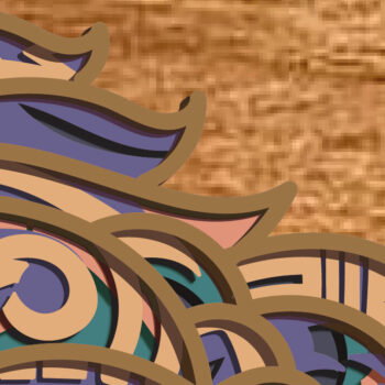 Intra απο ξύλο plywood Χρώμα wenge 3mm-4mm πάχος - Gorila Multilayer / File/3D Δίασταση 30x20 cm INTRAFABR-119248085 - Image 7