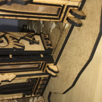 Intra απο ξύλο plywood Χρώμα wenge 3mm-4mm πάχος - Ερείπια Γοτθικού ναού ΜΕΡΟΣ 1 ΕΙΣΟΔΟΣ Δίασταση 130x230 cm INTRAFABR-119867687 - Image 8