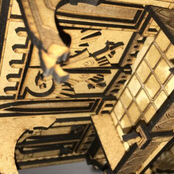 Intra απο ξύλο plywood Χρώμα wenge 3mm-4mm πάχος - Ερείπια Γοτθικού ναού ΜΕΡΟΣ 1 ΕΙΣΟΔΟΣ Δίασταση 130x230 cm INTRAFABR-119867687 - Image 9