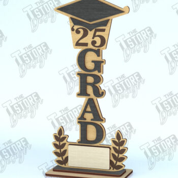 Intra απο ξύλο plywood Χρώμα wenge 3mm-4mm πάχος - Grad Tassel Holders Bundle | Grad 2025 Δίασταση 30x20 cm INTRAFABR-95732088 - Image 5