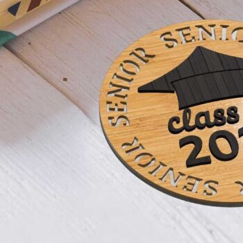 Intra απο ξύλο plywood Χρώμα wenge 3mm-4mm πάχος - Graduating 2024 Set, Multilayer Template Δίασταση 10x10 cm INTRAFABR-95732282 - Image 2