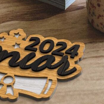 Intra απο ξύλο plywood Χρώμα wenge 3mm-4mm πάχος - Graduating 2024 Set, Multilayer Template Δίασταση 10x10 cm INTRAFABR-95732282 - Image 6