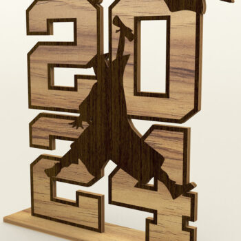 Intra απο ξύλο plywood Χρώμα wenge 3mm-4mm πάχος - Διακοσμητική Graduation 2024 Δίασταση 5x6 cm INTRAFABR-95732740 - Image 5