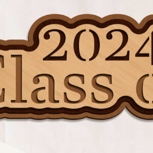 Intra απο ξύλο plywood  Χρώμα wenge 3mm-4mm πάχος - Διακοσμητική Graduation 2024 Δίασταση 6x10 cm INTRAFABR-95732772