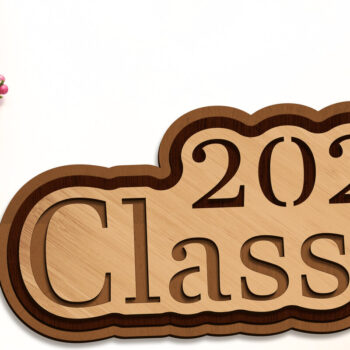 Intra απο ξύλο plywood Χρώμα wenge 3mm-4mm πάχος - Διακοσμητική Graduation 2024 Δίασταση 6x10 cm INTRAFABR-95732772 - Image 2