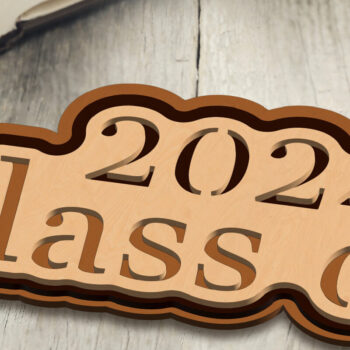 Intra απο ξύλο plywood Χρώμα wenge 3mm-4mm πάχος - Διακοσμητική Graduation 2024 Δίασταση 6x10 cm INTRAFABR-95732772 - Image 3