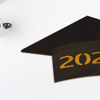 Intra απο ξύλο plywood Χρώμα wenge 3mm-4mm πάχος - Πρότυπο αποκοπής λέιζερ Graduation 2024 Δίασταση 5x6 cm INTRAFABR-95733073 - Image 2