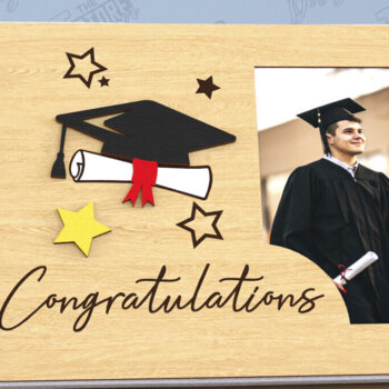 Intra απο ξύλο plywood Χρώμα wenge 3mm-4mm πάχος - Εξώφυλλο άλμπουμ αποφοίτησης | Βιβλίο επισκεπτών Grad Δίασταση 20x20 cm INTRAFABR-68010287 - Image 1