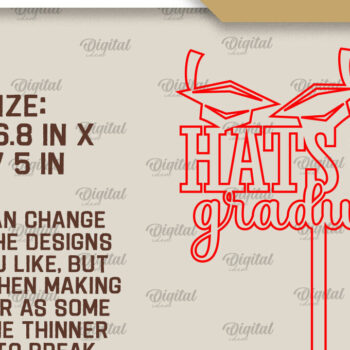 Intra απο ξύλο plywood Χρώμα wenge 3mm-4mm πάχος - Κοπή Laser Topper Topper Graduation Cake Δίασταση 30x20 cm INTRAFABR-93163460 - Image 2