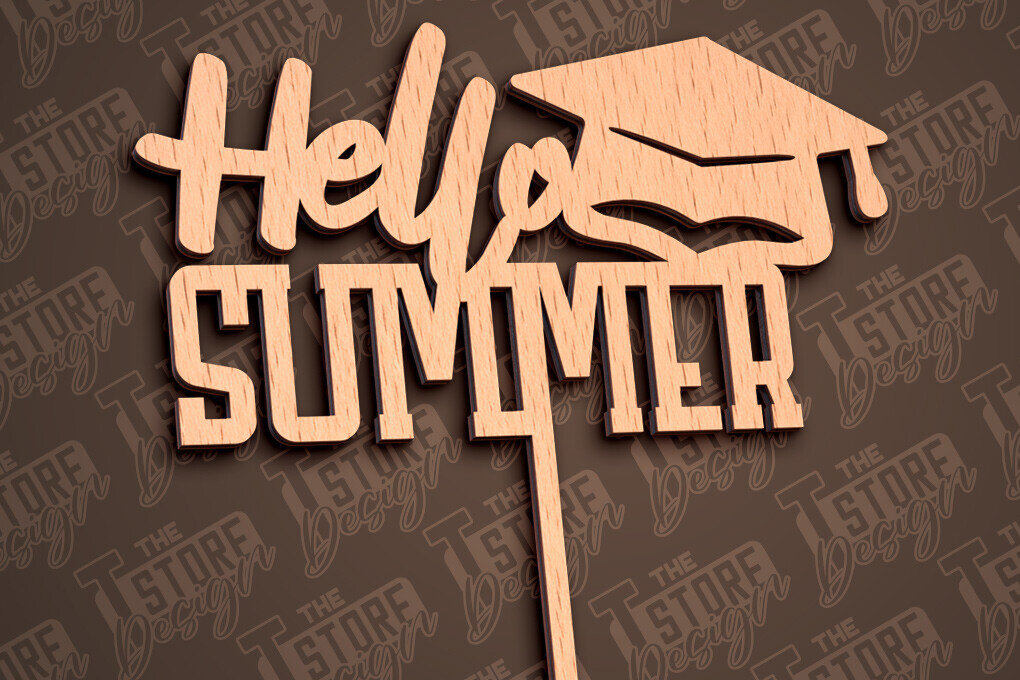 Intra απο ξύλο plywood  Χρώμα wenge 3mm-4mm πάχος - Αποφοίτηση Topper Cake | CNC Δίασταση 30x20 cm INTRAFABR-93694994