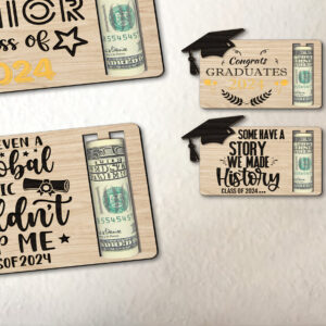 Intra απο ξύλο plywood  Χρώμα wenge 3mm-4mm πάχος - Συγχαρητήρια αποφοίτησης Κάτοχος χρημάτων Δίασταση 20x20 cm INTRAFABR-93549818