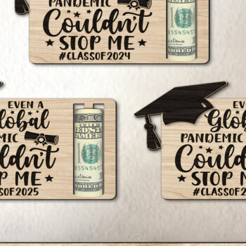 Intra απο ξύλο plywood Χρώμα wenge 3mm-4mm πάχος - Συγχαρητήρια αποφοίτησης Κάτοχος χρημάτων Δίασταση 20x20 cm INTRAFABR-93549818 - Image 5