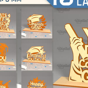 Intra απο ξύλο plywood  Χρώμα wenge 3mm-4mm πάχος - Πακέτο κοπής με λέιζερ ντεκόρ Graduation Δίασταση 30x20 cm INTRAFABR-119662315