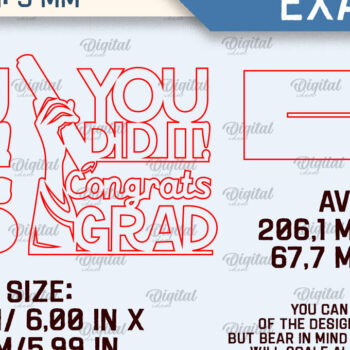 Intra απο ξύλο plywood Χρώμα wenge 3mm-4mm πάχος - Πακέτο κοπής με λέιζερ ντεκόρ Graduation Δίασταση 30x20 cm INTRAFABR-119662315 - Image 2