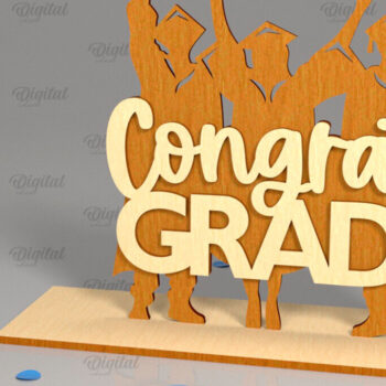 Intra απο ξύλο plywood Χρώμα wenge 3mm-4mm πάχος - Πακέτο κοπής με λέιζερ ντεκόρ Graduation Δίασταση 30x20 cm INTRAFABR-119662315 - Image 10