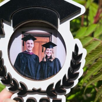 Intra απο ξύλο plywood  Χρώμα wenge 3mm-4mm πάχος - Graduation Frame File 2025 Δίασταση 5x5 cm INTRAFABR-118393004 - Image 3