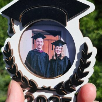 Intra απο ξύλο plywood  Χρώμα wenge 3mm-4mm πάχος - Graduation Frame File 2025 Δίασταση 5x5 cm INTRAFABR-118393004 - Image 8