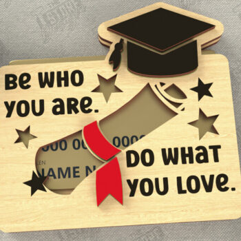 Intra απο ξύλο plywood Χρώμα wenge 3mm-4mm πάχος - Κάτοχος δωροκάρτας αποφοίτησης | Grad 2025 Δίασταση 10x15 cm INTRAFABR-120326314 - Image 1