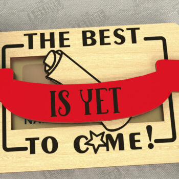 Intra απο ξύλο plywood Χρώμα wenge 3mm-4mm πάχος - Κάτοχος δωροκάρτας αποφοίτησης | Grad 2025 Δίασταση 10x15 cm INTRAFABR-93839885 - Image 1