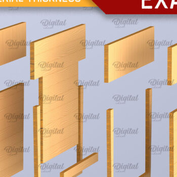 Intra απο ξύλο plywood Χρώμα wenge 3mm-4mm πάχος - Πακέτο κατόχων δωροκάρτας αποφοίτησης Δίασταση 30x20 cm INTRAFABR-117611059 - Image 3