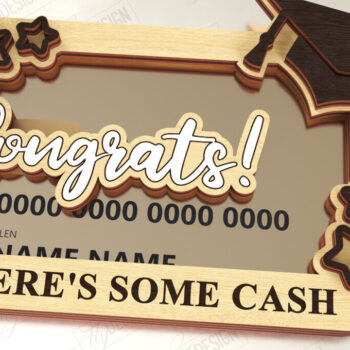 Intra απο ξύλο plywood  Χρώμα wenge 3mm-4mm πάχος - Κάτοχος Χρηματικής Κάρτας Δώρου Αποφοίτησης | Grad Δίασταση 10x15 cm INTRAFABR-92467319 - Image 1