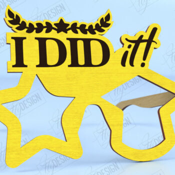 Intra απο ξύλο plywood Χρώμα wenge 3mm-4mm πάχος - Πακέτο Γυαλιών Αποφοίτησης |Γυαλιά Πάρτι Δίασταση 20x20 cm INTRAFABR-94359695 - Image 3