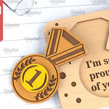 Intra απο ξύλο plywood Χρώμα wenge 3mm-4mm πάχος - Ευχετήρια κάρτα αποφοίτησης Δίασταση 10x15 cm INTRAFABR-116900278 - Image 1