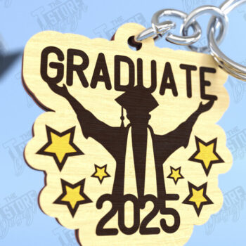 Intra απο ξύλο plywood Χρώμα wenge 3mm-4mm πάχος - Πακέτο μπρελόκ αποφοίτησης | Grad 2025 Δίασταση 4x4 cm INTRAFABR-94158524 - Image 4