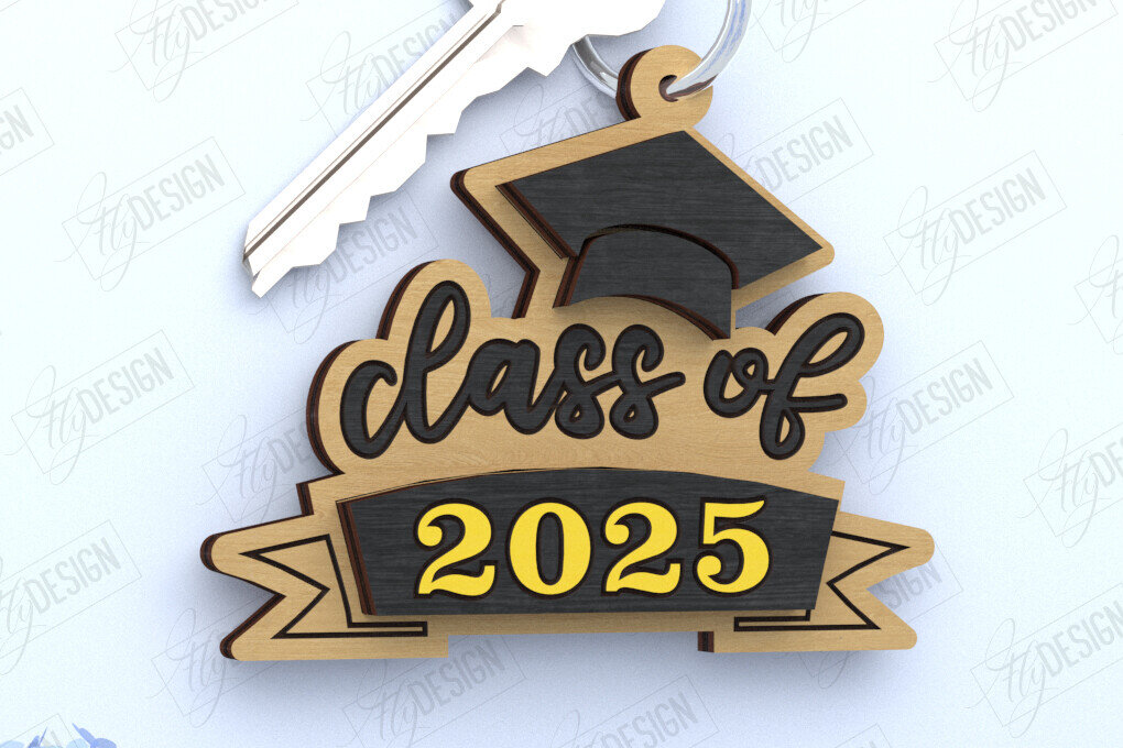 Intra απο ξύλο plywood  Χρώμα wenge 3mm-4mm πάχος - Μπρελόκ αποφοίτησης | Grad 2025 | Μπρελόκ Δίασταση 4x4 cm INTRAFABR-28122575