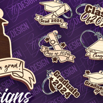 Intra απο ξύλο plywood Χρώμα wenge 3mm-4mm πάχος - Αποφοίτηση Μπρελόκ με λέιζερ | Σχολείο Δίασταση 4x4 cm INTRAFABR-119591853 - Image 1