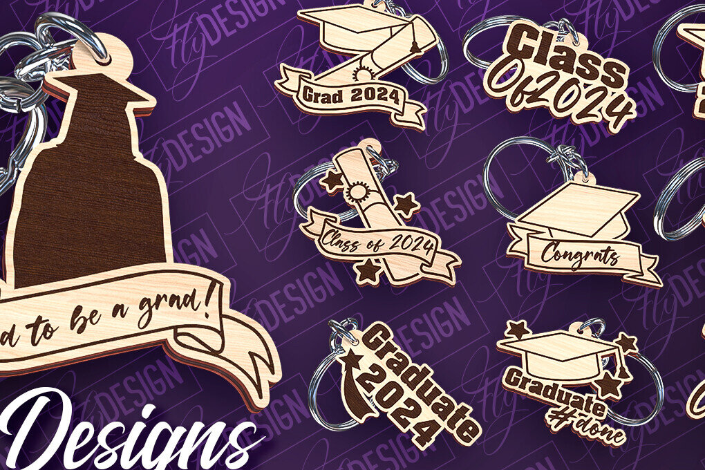 Intra απο ξύλο plywood  Χρώμα wenge 3mm-4mm πάχος - Αποφοίτηση Μπρελόκ με λέιζερ | Σχολείο Δίασταση 4x4 cm INTRAFABR-119591853